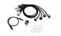 Adapter cable set for 4Port Node 5-pin XLR rack mount kit